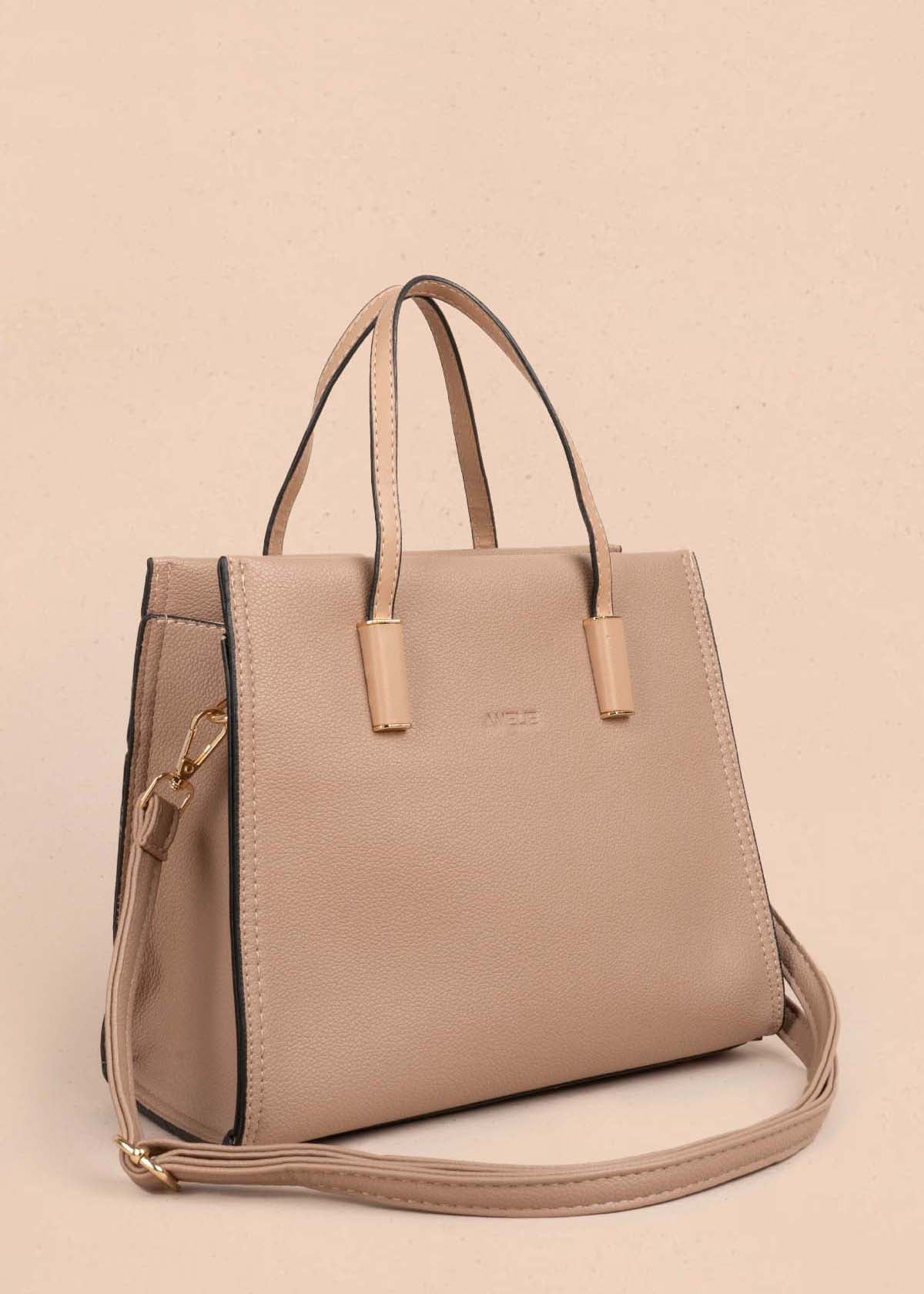 Bolso tipo bandolera color camel 105361