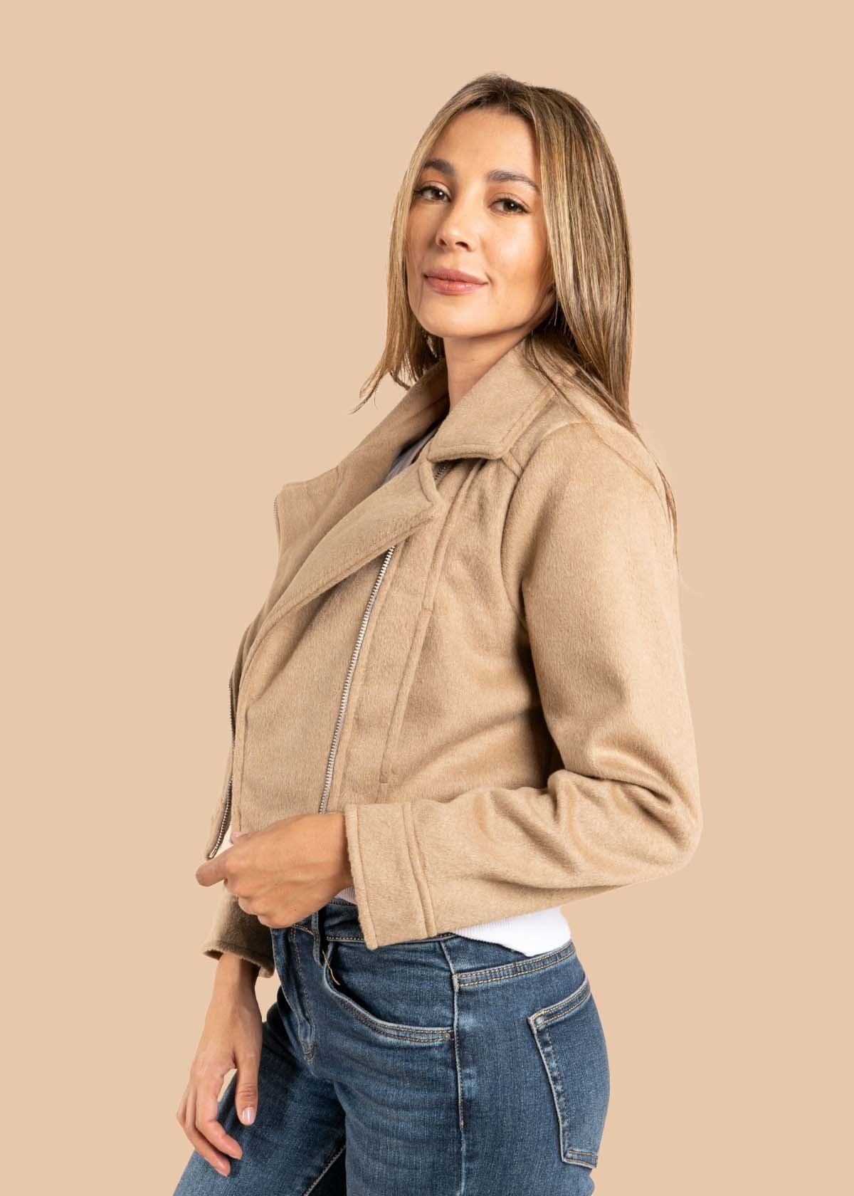 Chaqueta color taupe 105499