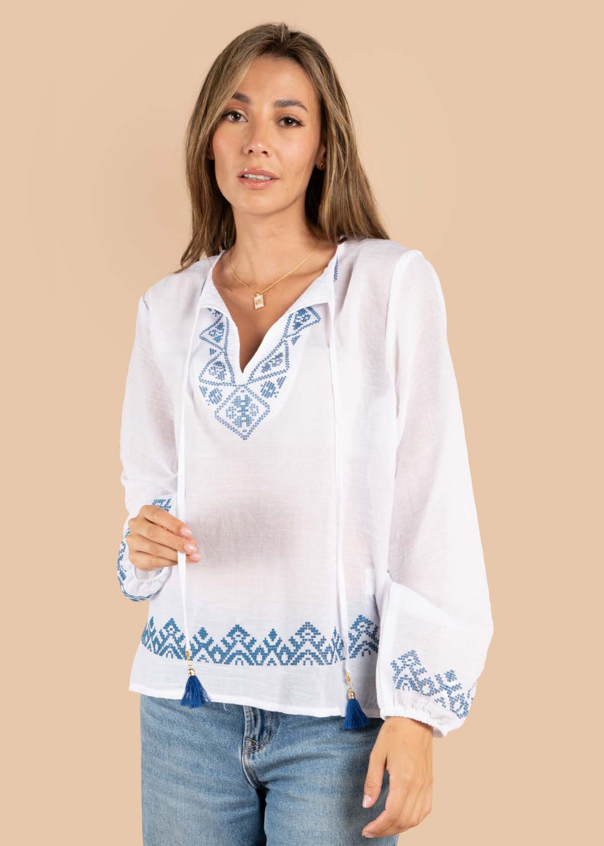 Blusa color blanco 105605