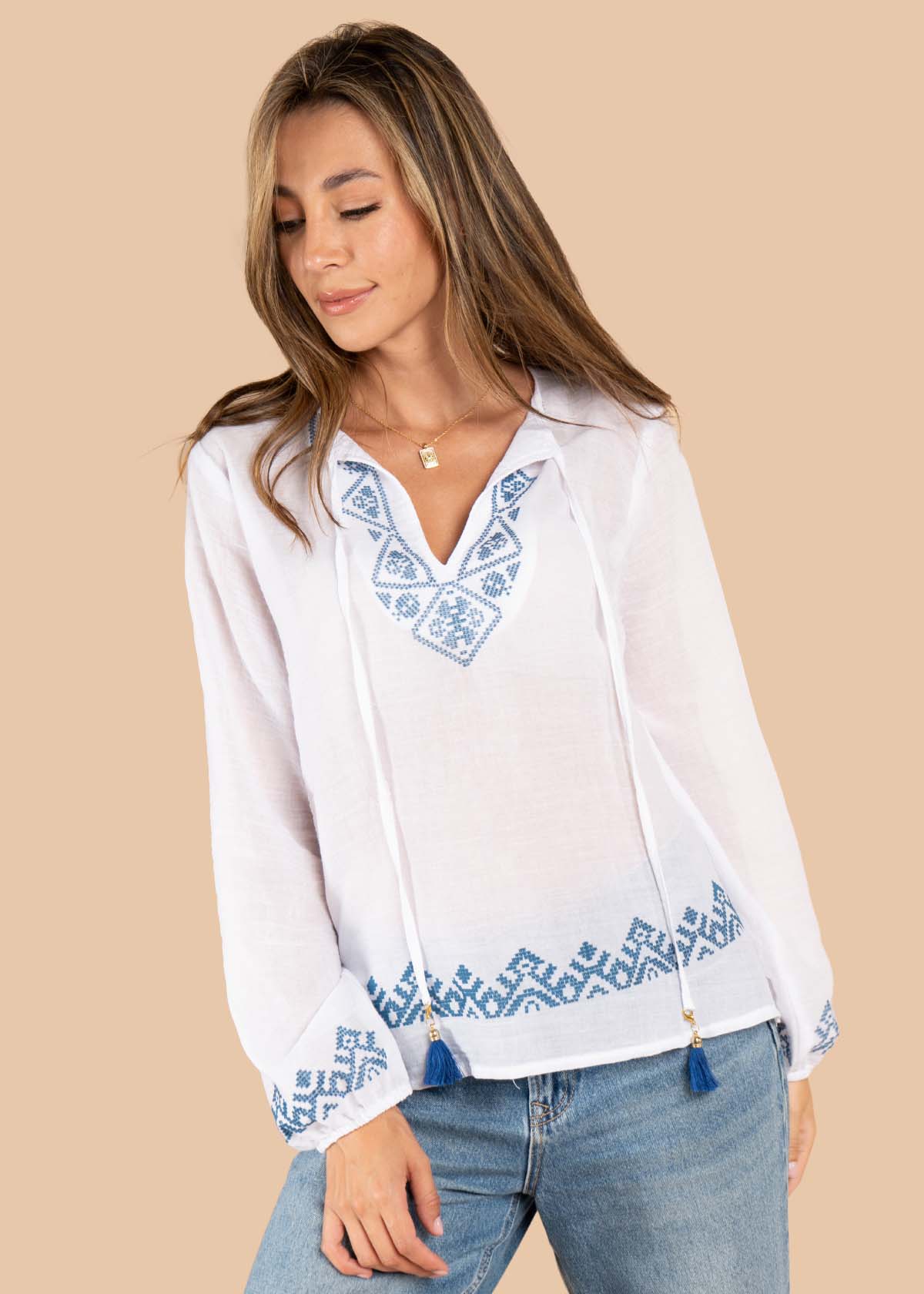 Blusa color blanco 105605