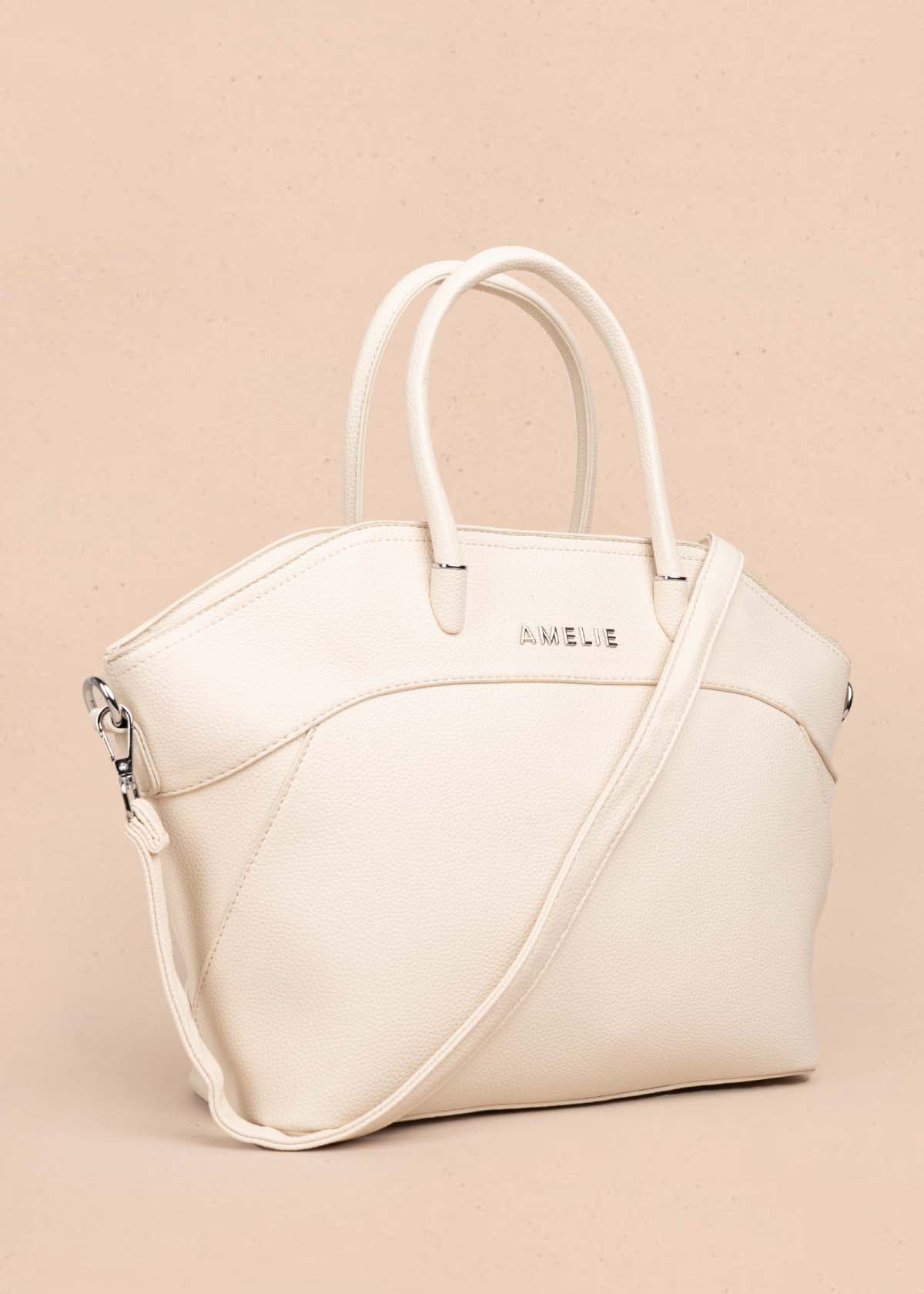 Bolso tipo cartera color beige 105750