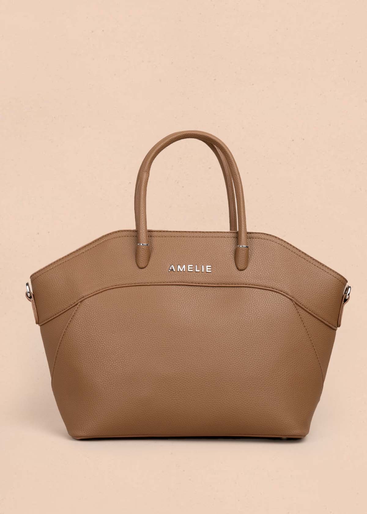 Bolso tipo cartera color café 105750