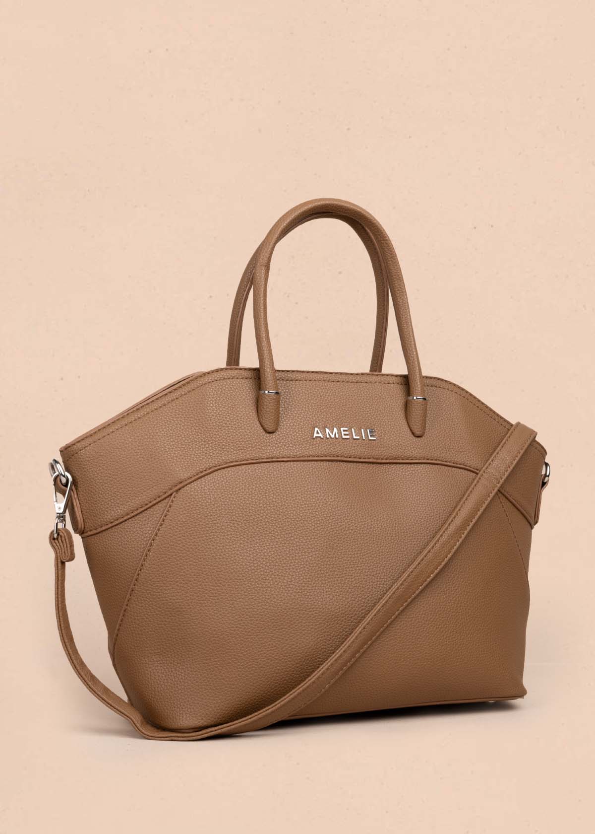 Bolso tipo cartera color café 105750