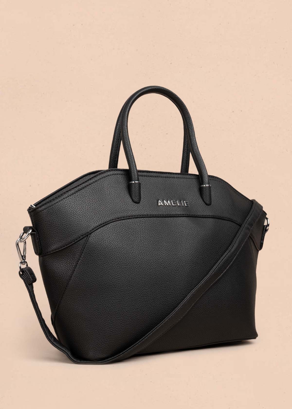 Bolso tipo cartera color negro 105750
