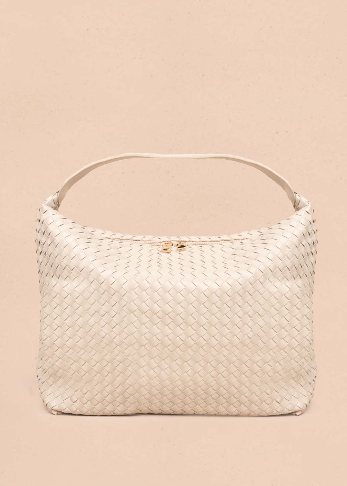 Bolso tipo cartera color beige 105752