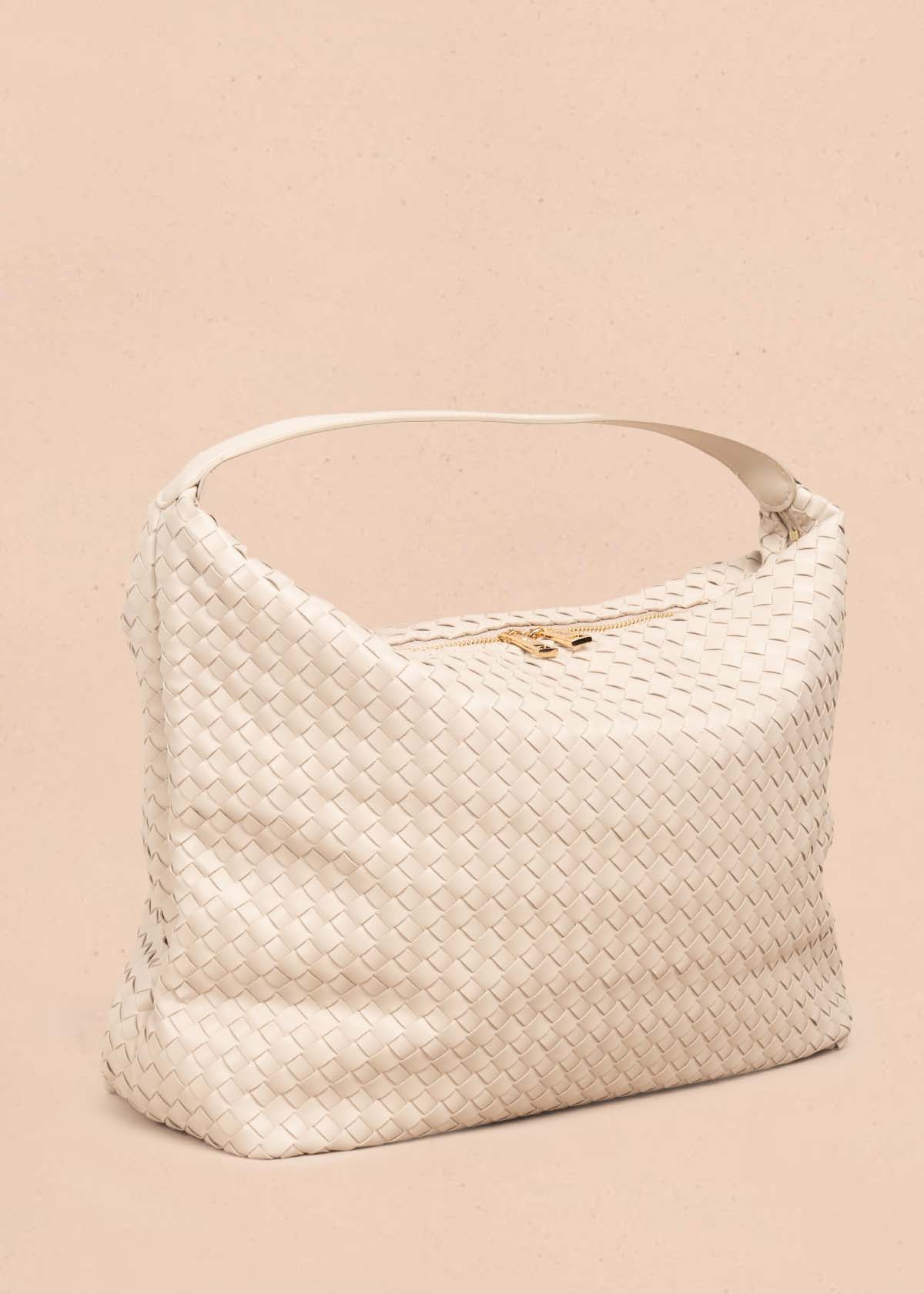 Bolso tipo cartera color beige 105752