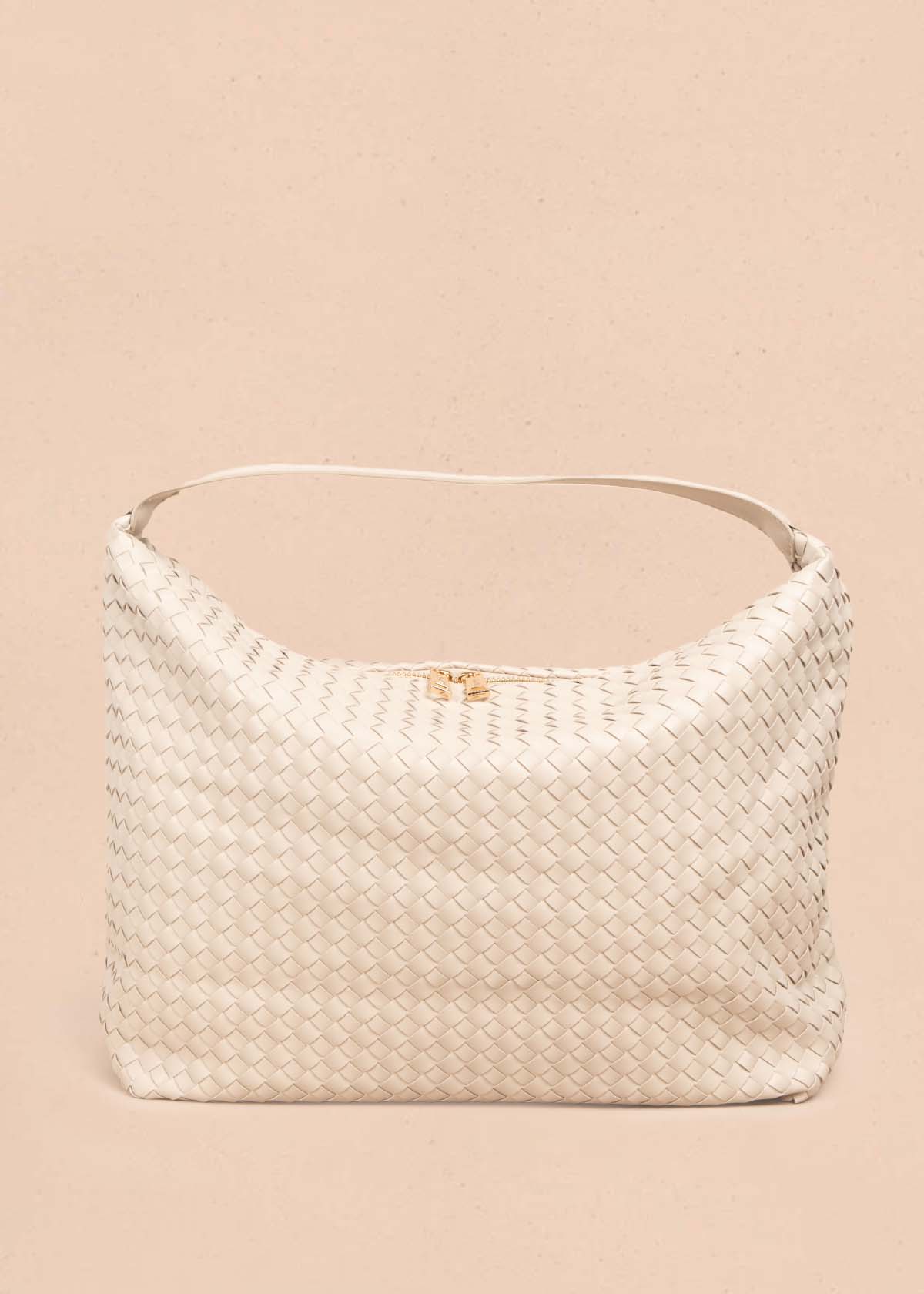 Bolso tipo cartera color beige 105752