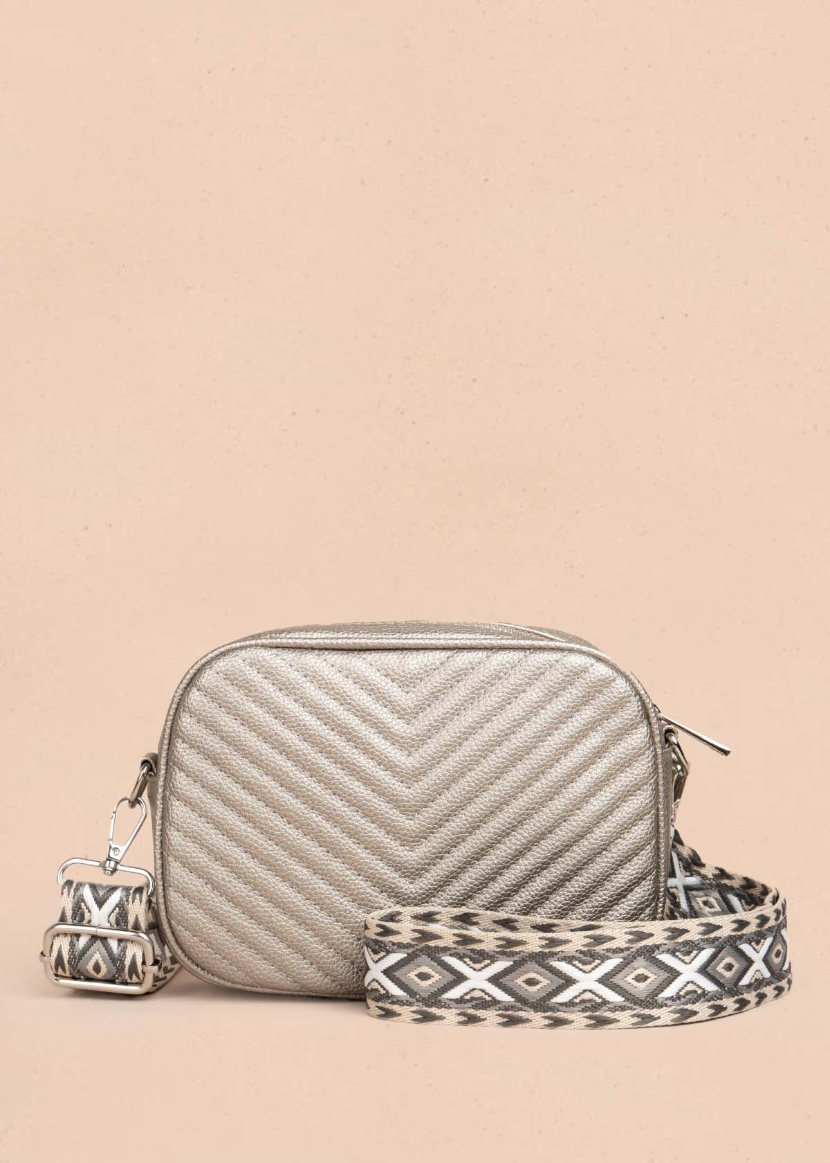 Bolso manos libres color plomo 105754