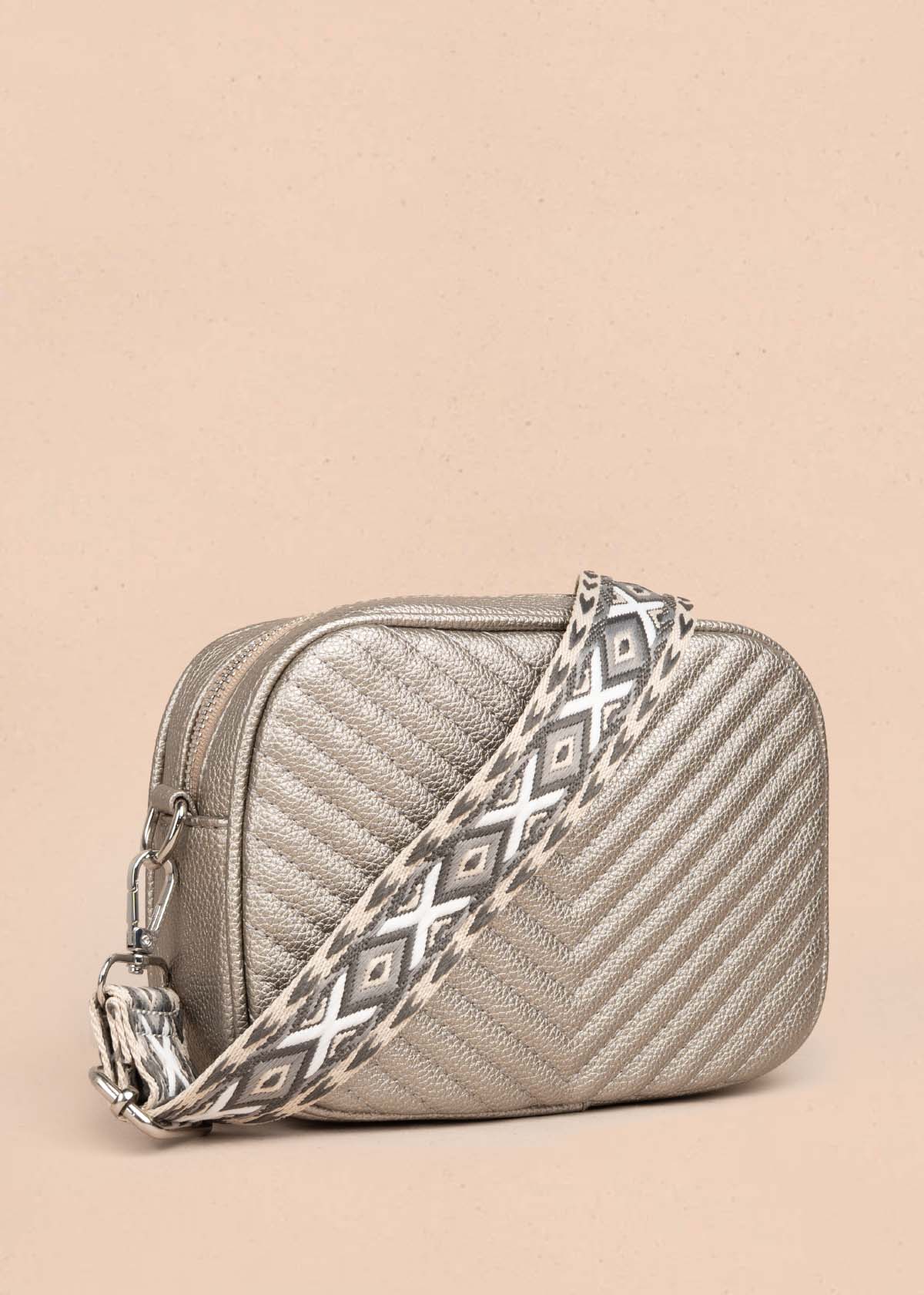Bolso manos libres color plomo 105754
