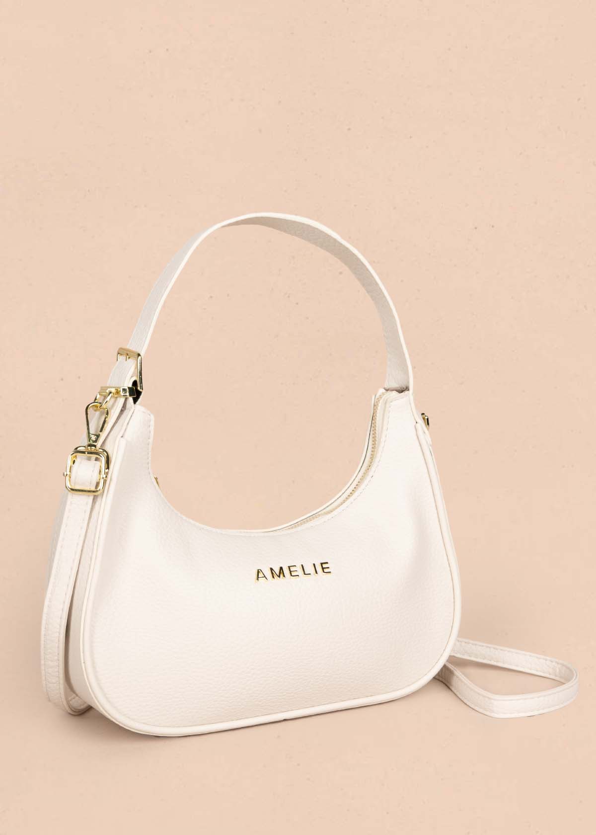 Bolso tipo cartera color crema 105773