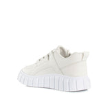 Tenis blancos para dama, suela tractora