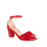 Sandalia color rojo, para dama