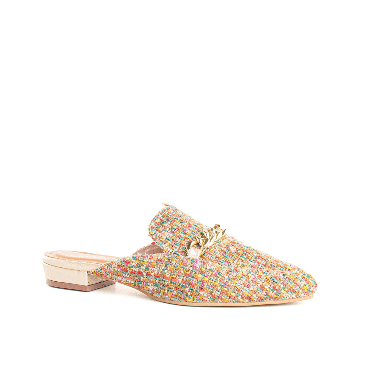 Sueco de cuero color beige, para dama