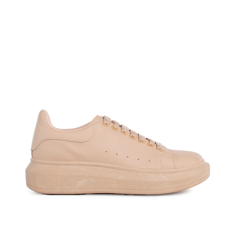 Deportivos color beige, para dama