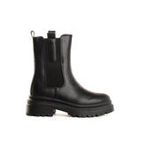 Botín estilo urbano color negro, para dama