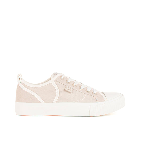 Tenis color beige, para dama