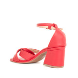 Sandalia color rojo, para dama