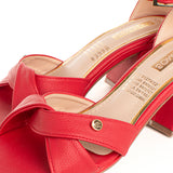 Sandalia color rojo, para dama