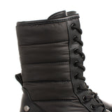 Botín estilo militar color negro, para dama