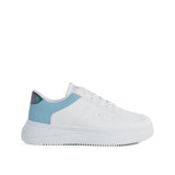 Deportivos color blanco con azul, para dama