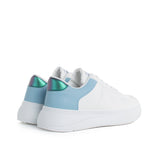 Deportivos color blanco con azul, para dama