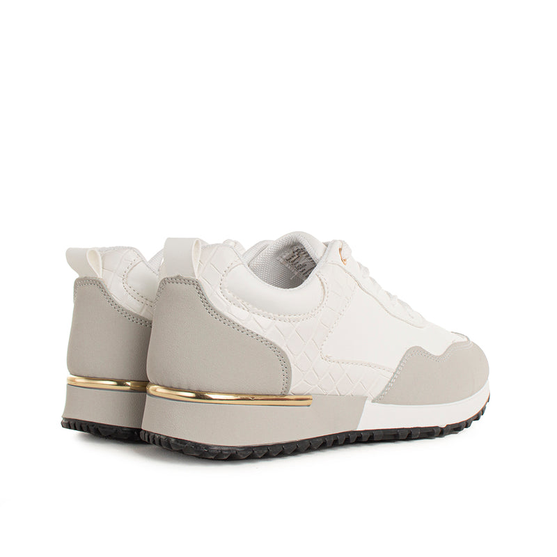 Tenis deportivos color blanco, para dama