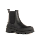 Botin sintetico color negro, para dama