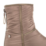 Botín taupe semi impermeable acolchado, para dama