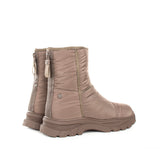 Botín taupe semi impermeable acolchado, para dama