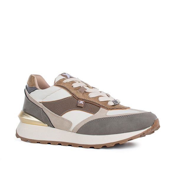 Deportivos suela en goma color beige, para dama