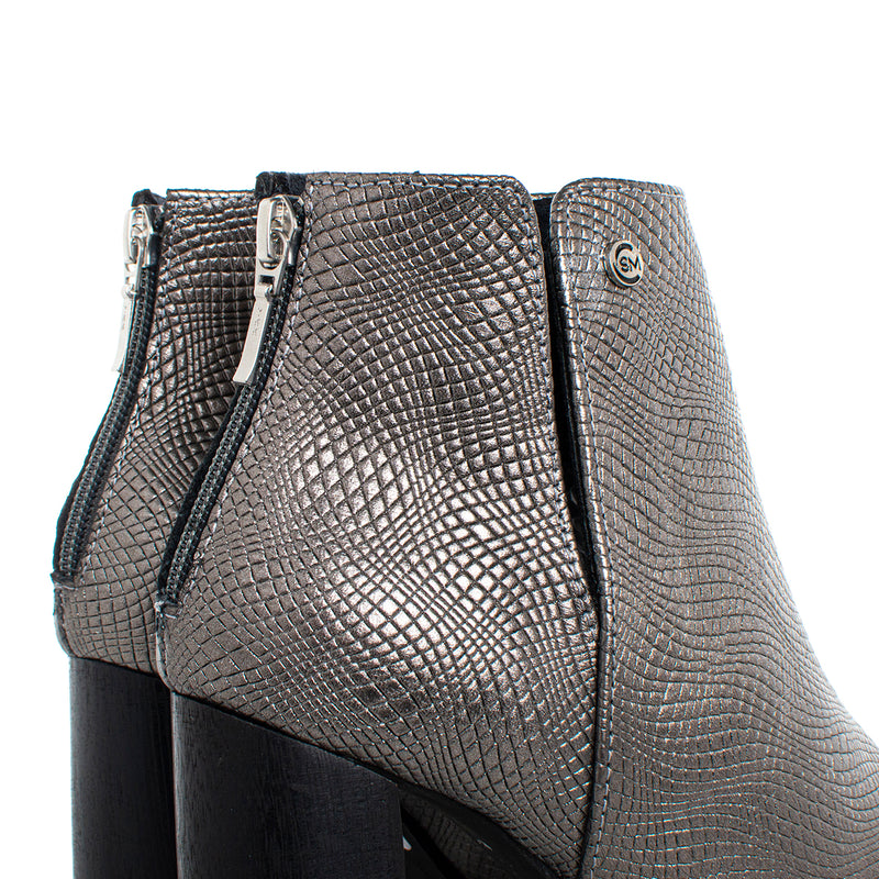 Botin color cañón de fusil, para dama